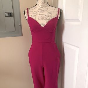 BCBG Fuschia Jumpsuit size XS.
